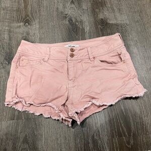 Refuge Light Pink Mid-rise Jean Shorts